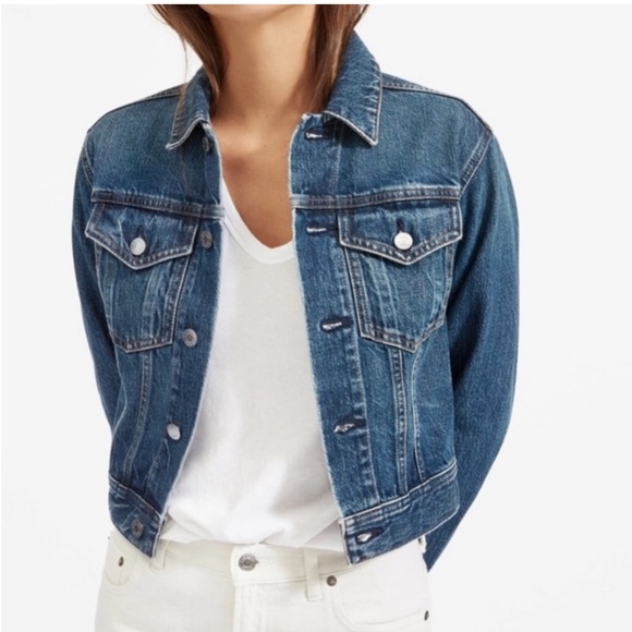 Everlane The Shrunken Denim Jacket L - Picture 1 of 9